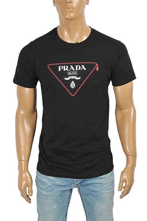 prada black t shirt mens|prada men' s t shirts.